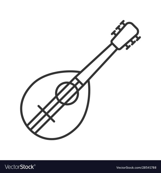 Мандолина раскраска