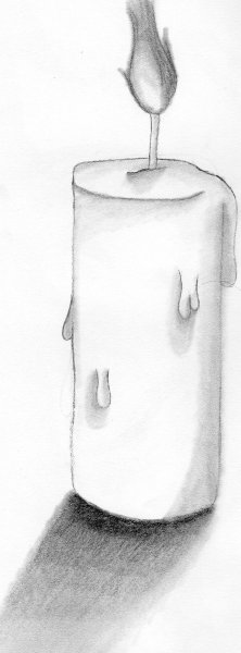 Свеча раскраска для детей