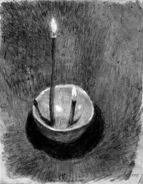 Свеча в банке вектор