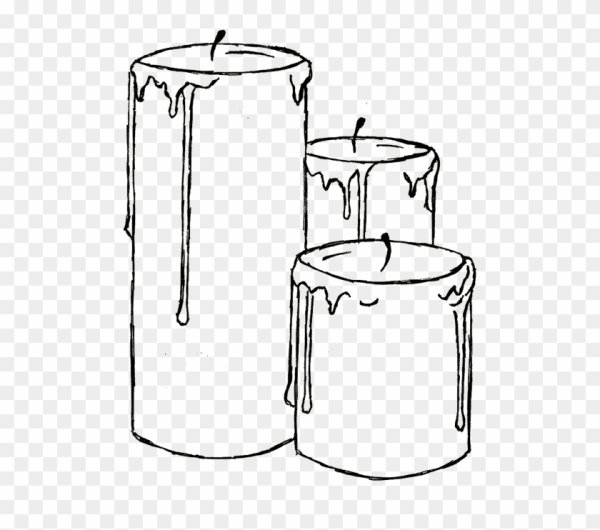 Тату свеча эскиз