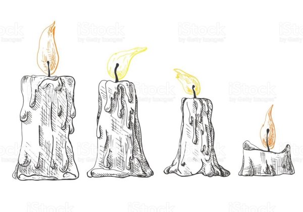 Свеча раскраска для детей