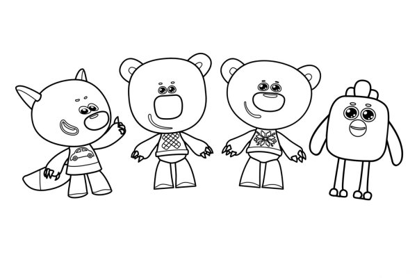 Раскраска Мимимишки