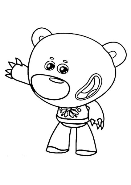 Раскраска мимишки