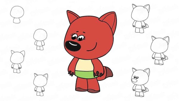 Раскраски Мимимишки тучка и Кеша