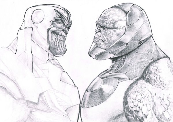 Нарисовать Марвел