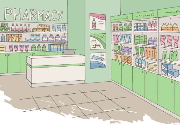 Раскраска аптека