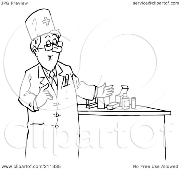 Аптека раскраска для детей