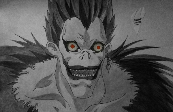 Рюк Бог смерти лицо