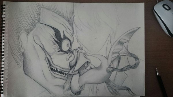 Рюк карандашом