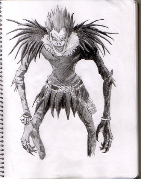 Тетрадь смерти Бог смерти рюк тату