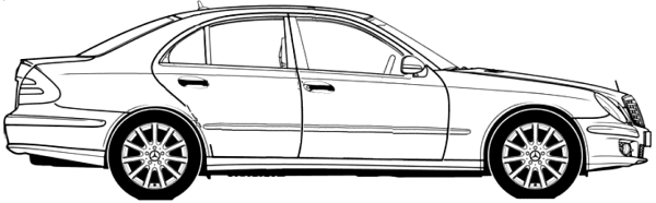 Чертеж Mercedes-Benz w211