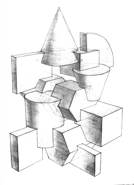 Объемная архитектурная композиция