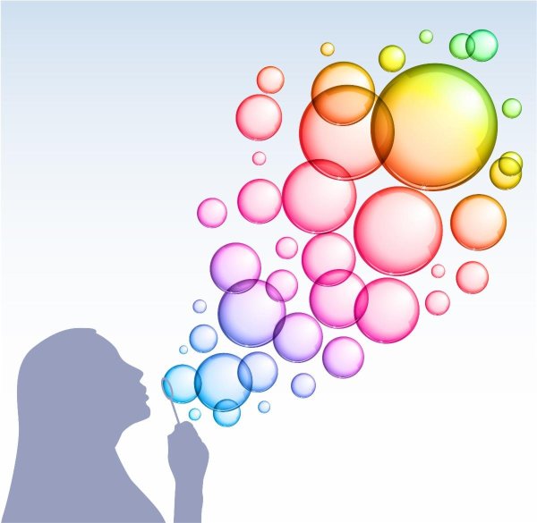 Как рисовать пузырьки