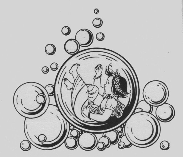 Мыльные пузыри раскраска