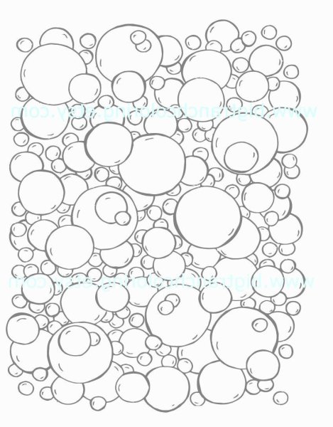 Мыльные пузыри раскраска