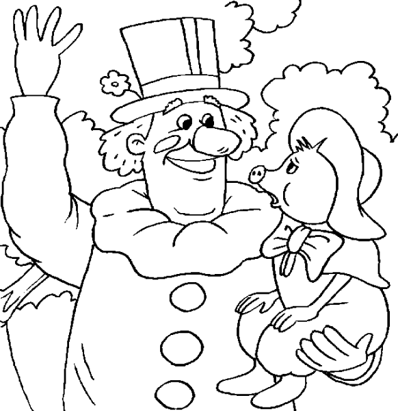 Приключения поросёнка Фунтика раскраска