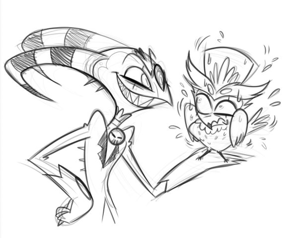 Helluva Boss stolas x Blitz fanart