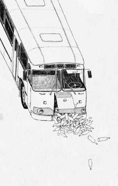 ЛИАЗ 677 бутылки