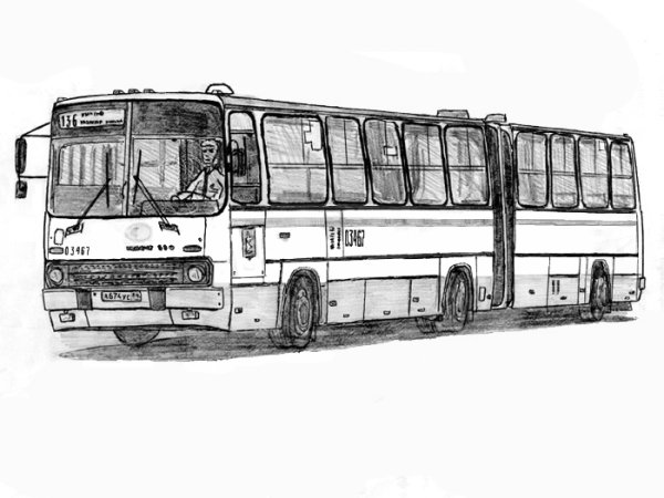 Раскраска автобус