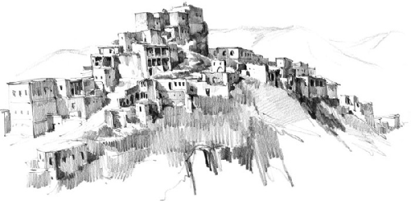 Дагестан аул ,селенья карандаш