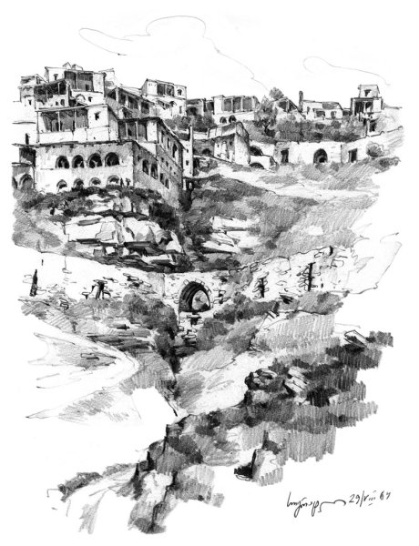 Дагестан аул вектор