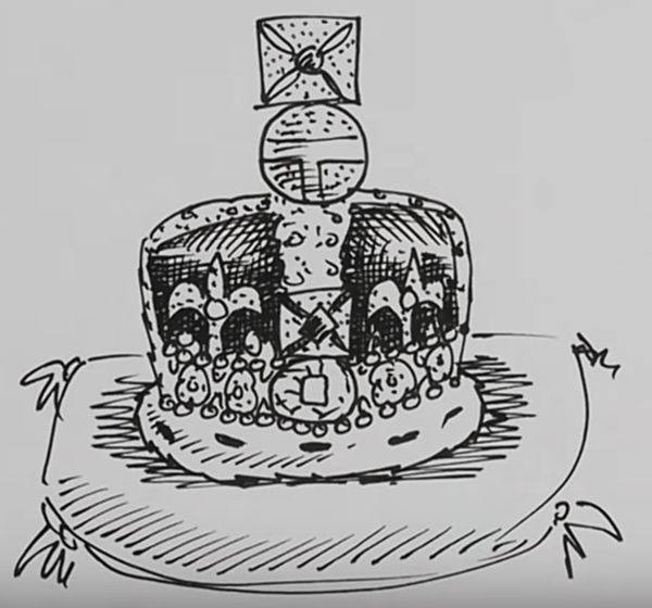 Корона рисунок шапка Мономаха