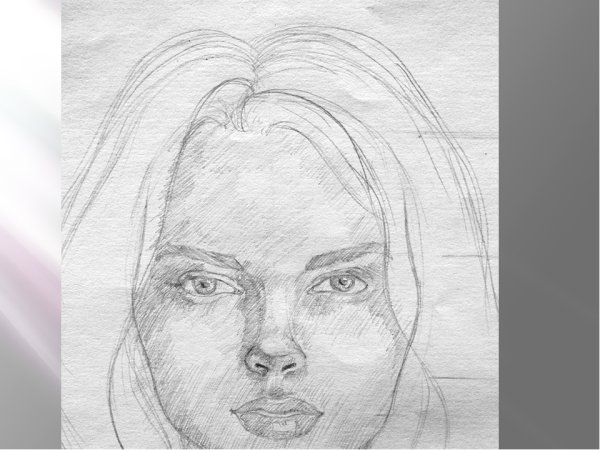 Лицо карандашом