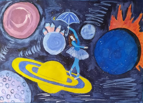 Космос рисунок