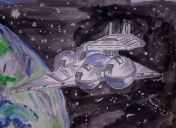 Космические фантазии карандашом