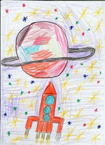 Ресунок на тему космас