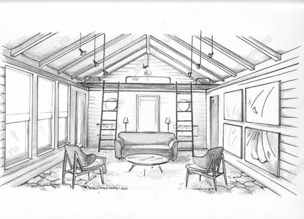 Перспектива для мансарды