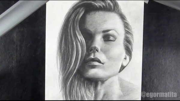 Егор Матита портреты карандашом техники достижения фотореализма