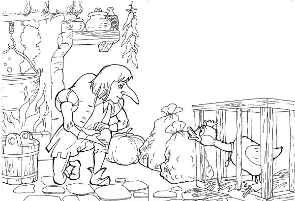 Рисунок к сказке карлик нос