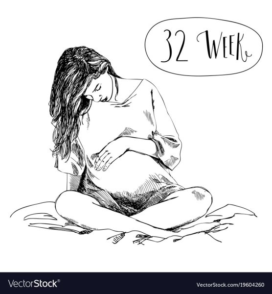 Беременность рисунок карандашом