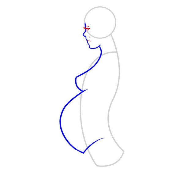 Рисунки беременных женщин карандашом