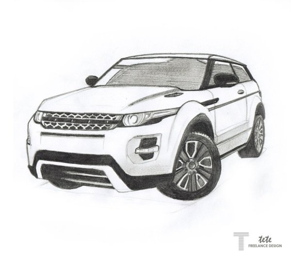 Раскраска Рендж Ровер Evoque