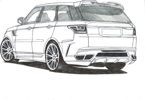 Раскраска Рендж Ровер