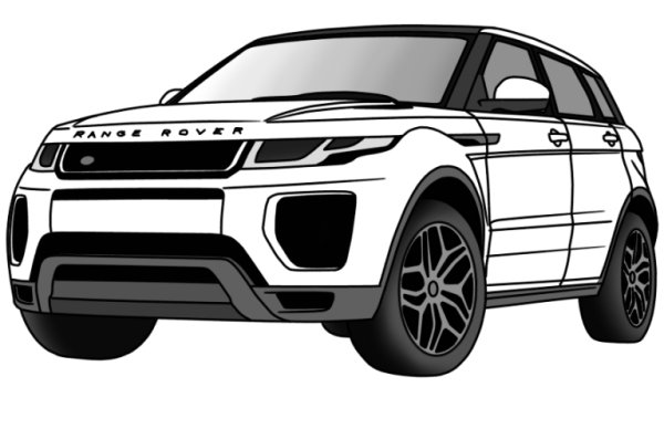 Рендж Ровер вектор