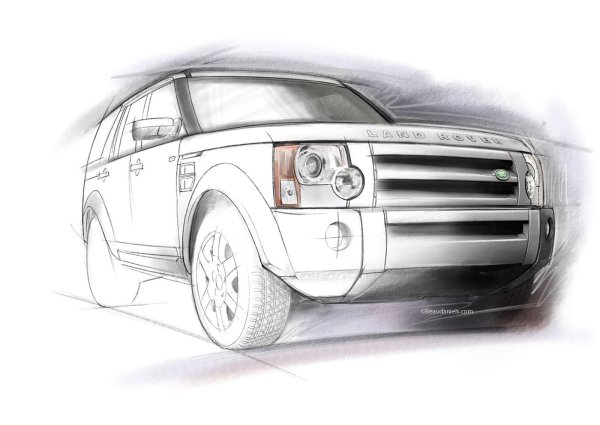 Рисунок ленд Ровер Дискавери