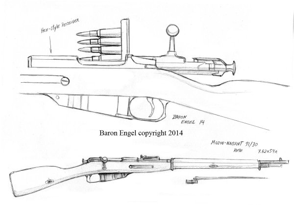 Винтовка Мосина чертежи