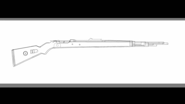 Снайперская винтовка kar98k чертеж
