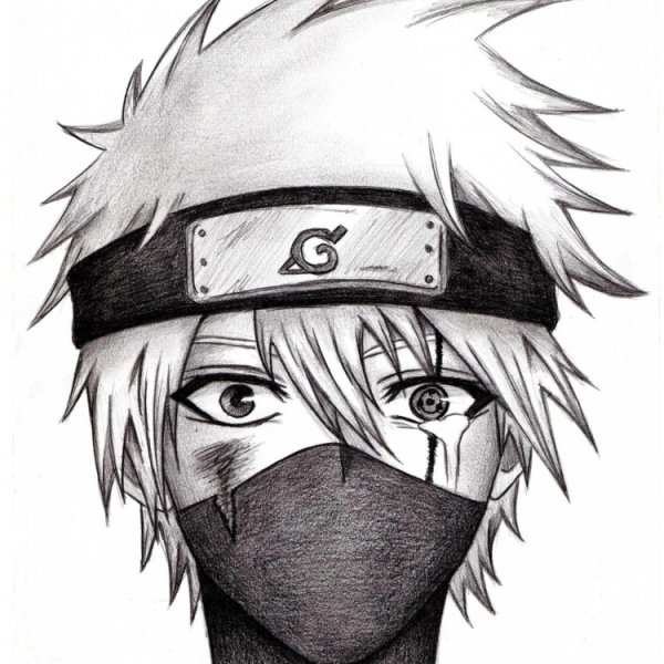 Какаси Хатакэ арт карандашом