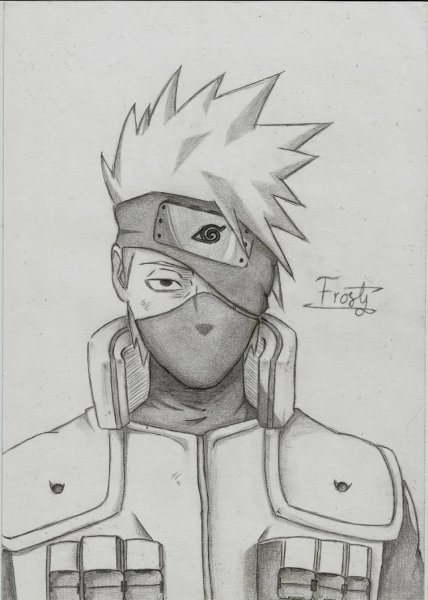 Нарисовать Какаши легко