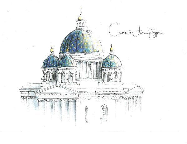 Зарисовки Троицкий собор СПБ