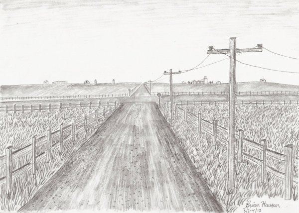 Дорога карандашом