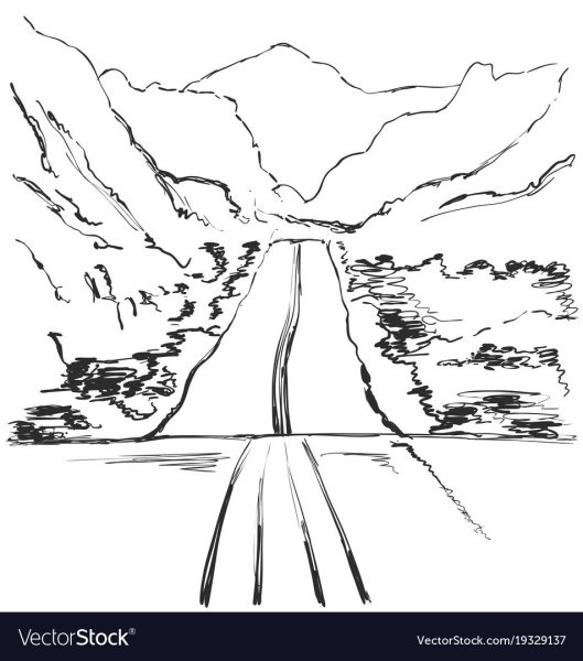 Эскиз дороги