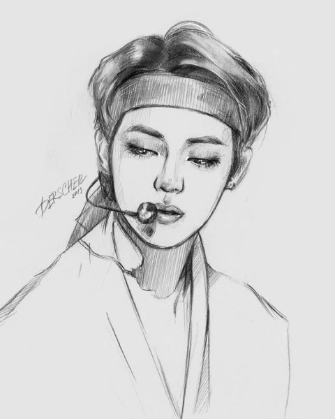 Маруф певица рисунки карандашом