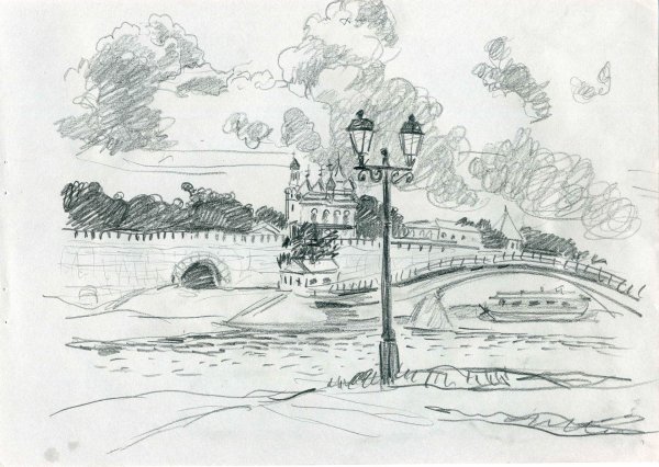 Чкаловская лестница Нижний Новгород Графика