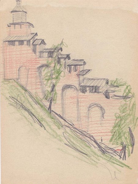 Зарисовки Нижегородский Кремль