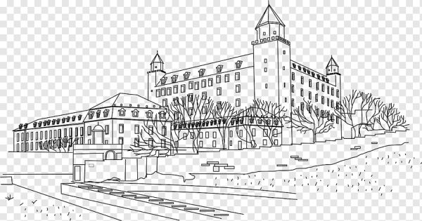 Мирский замок современная гравюра